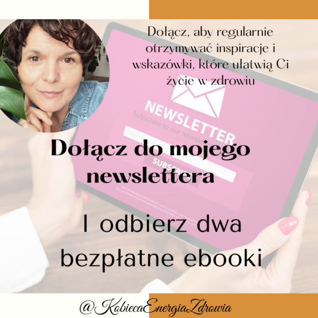 Dołącz, aby regularnie otrzymywać inspiracje i wskazówki, które ułatwią Ci życie w zdrowiu